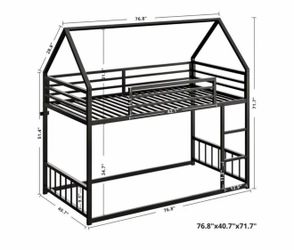 Twin Size House Bunk Bed