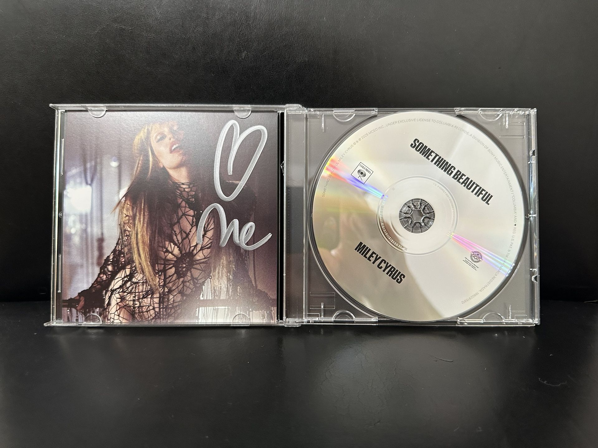 Miley Cyrus - Something Beautiful SIGNED CD - NEW With Autographed Insert