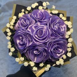 Purple Bouquet of Flowers 