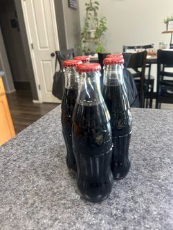 Vintage Coca-Cola Glass Bottles – Set of 5