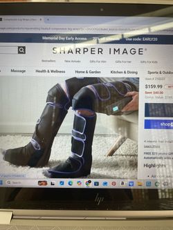 Sharper Image heated compression leg wraps