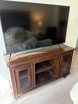 Wooden TV stand