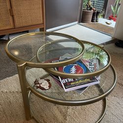 Glass Coffee Table With Levels 