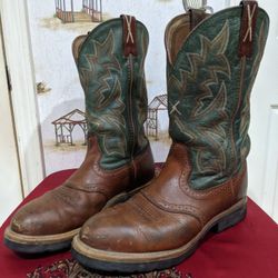 MEN STEEL TOE WESTERN  WORK BOOT WITH TWISTED  X MSC0005.