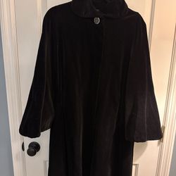 Vintage Velvet Swing Coat