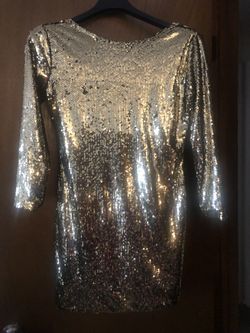 Gold Sequin Dress-FashionNova