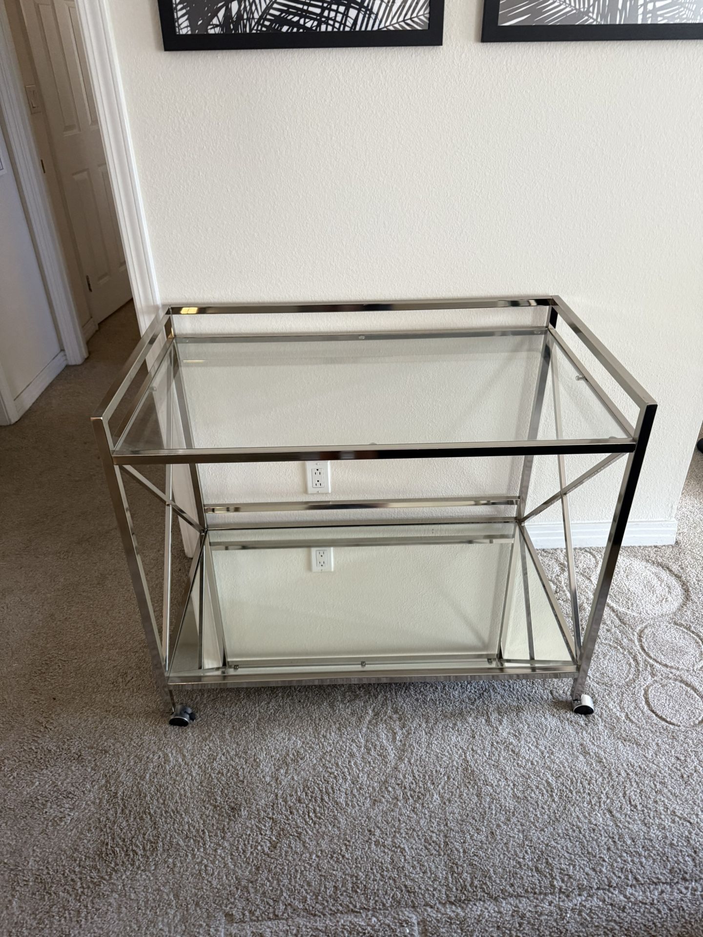 Glass Bar Cart
