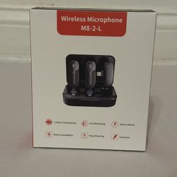 Wireless Lavalier Microphone Set M8-2-L - New