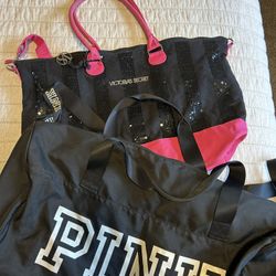 Large PINk Duffle Bag And VS Tote Bag