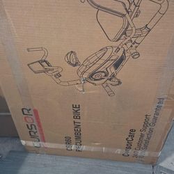 CURSOR FITNESS Recumbent Exercise Bike, Stationary Bikes for Home with Adjustable Seat, 16-Level Magnetic Resistance Recumbent Exercise Bike for Home 