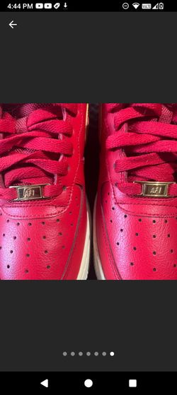 Women's 8.5 red gold air force 1 like new