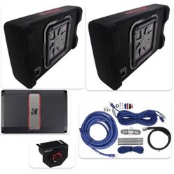 NEW BASS PACKAGE KICKER L7t 12” INSTALLED FIT SINGLE AND CREW CAB TRUCKS