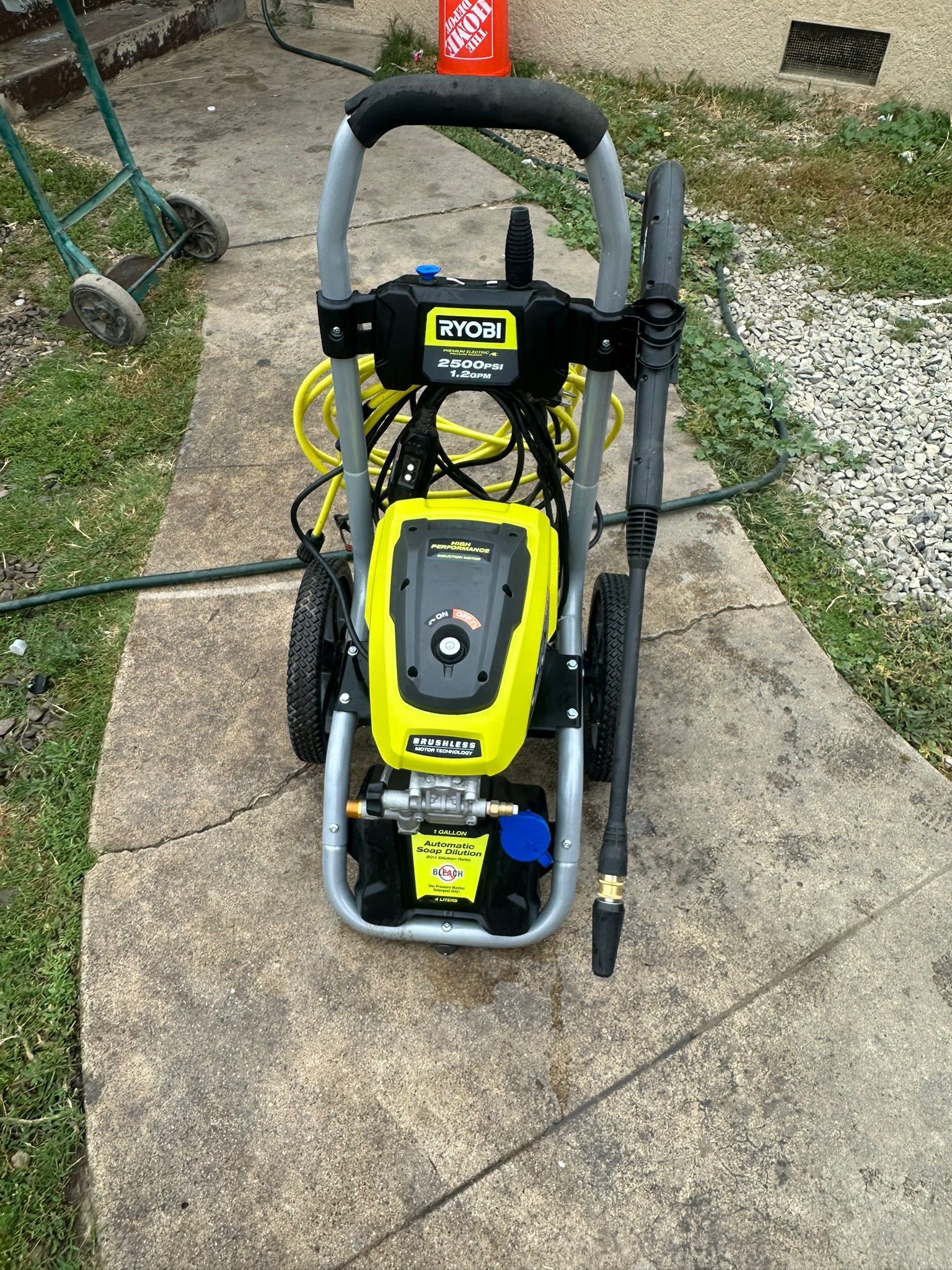Ryobi premium eléctric pressure whasher 2500 psi 1.2gmp