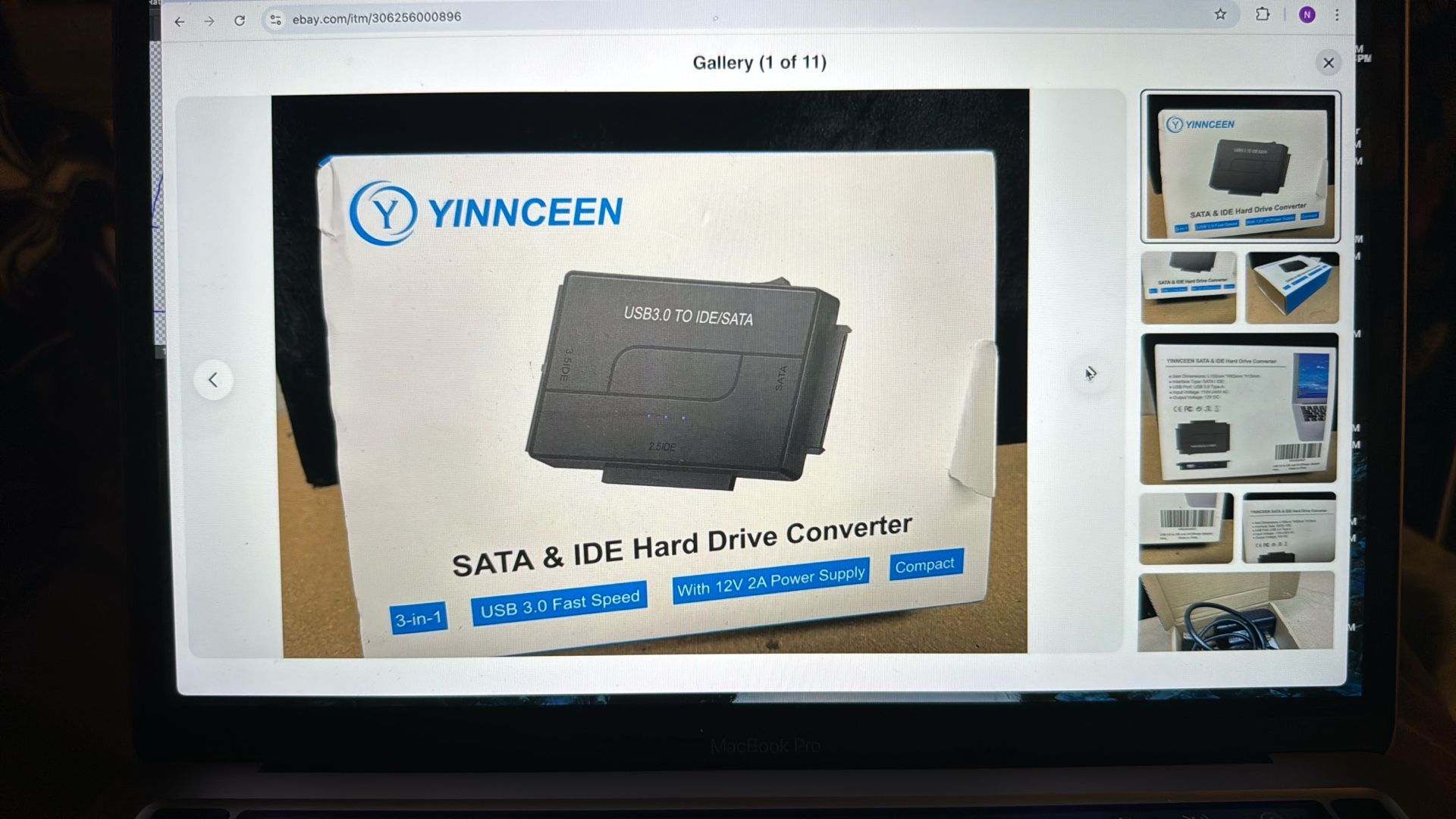 3.0 Fast Speed SATA & IDE Hard Drive Converter 3 in 1 USB Adapter Kit