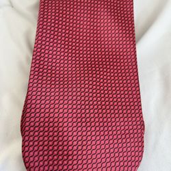 Dolcepunta Men’s Red Silk Tie