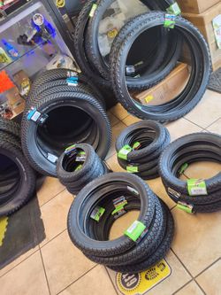 Electric Bike Tires Brand New all sizes available price Range from $30 and up 1400 Niles St Bakersfield Ca MG'S BIKE SHOP