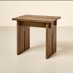 Wooden Stool or Ottoman - Aged Oak - Hearth & Hand with Magnolia