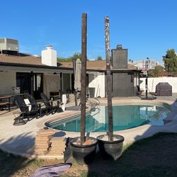 Outdoor Lighting Planters