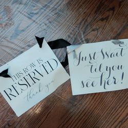 Ring Bearer Sign & Aisle Sign 