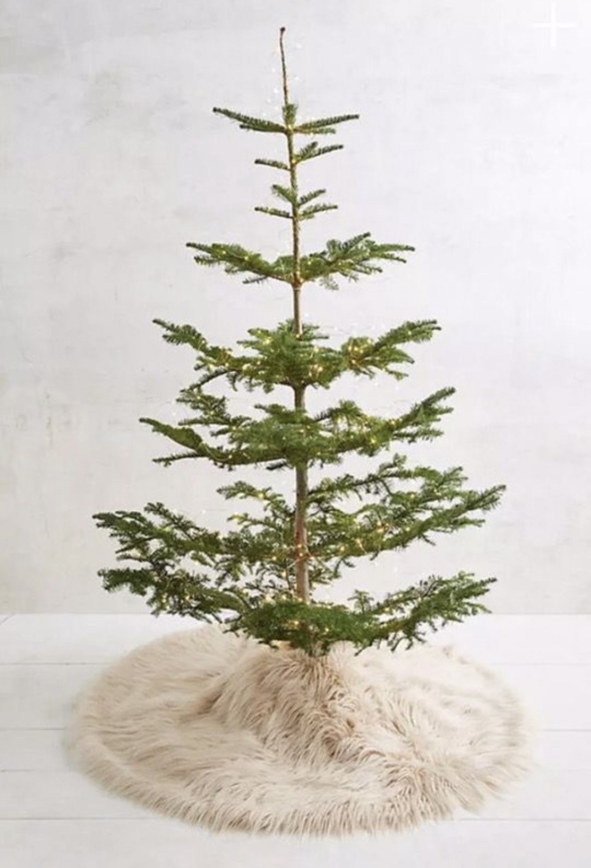 Anthropologie Faux Fur Tree Skirt