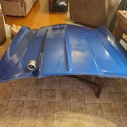 2" Cowl Induction Hood Fiberglass With Iight Weight Springs For 81 Camara