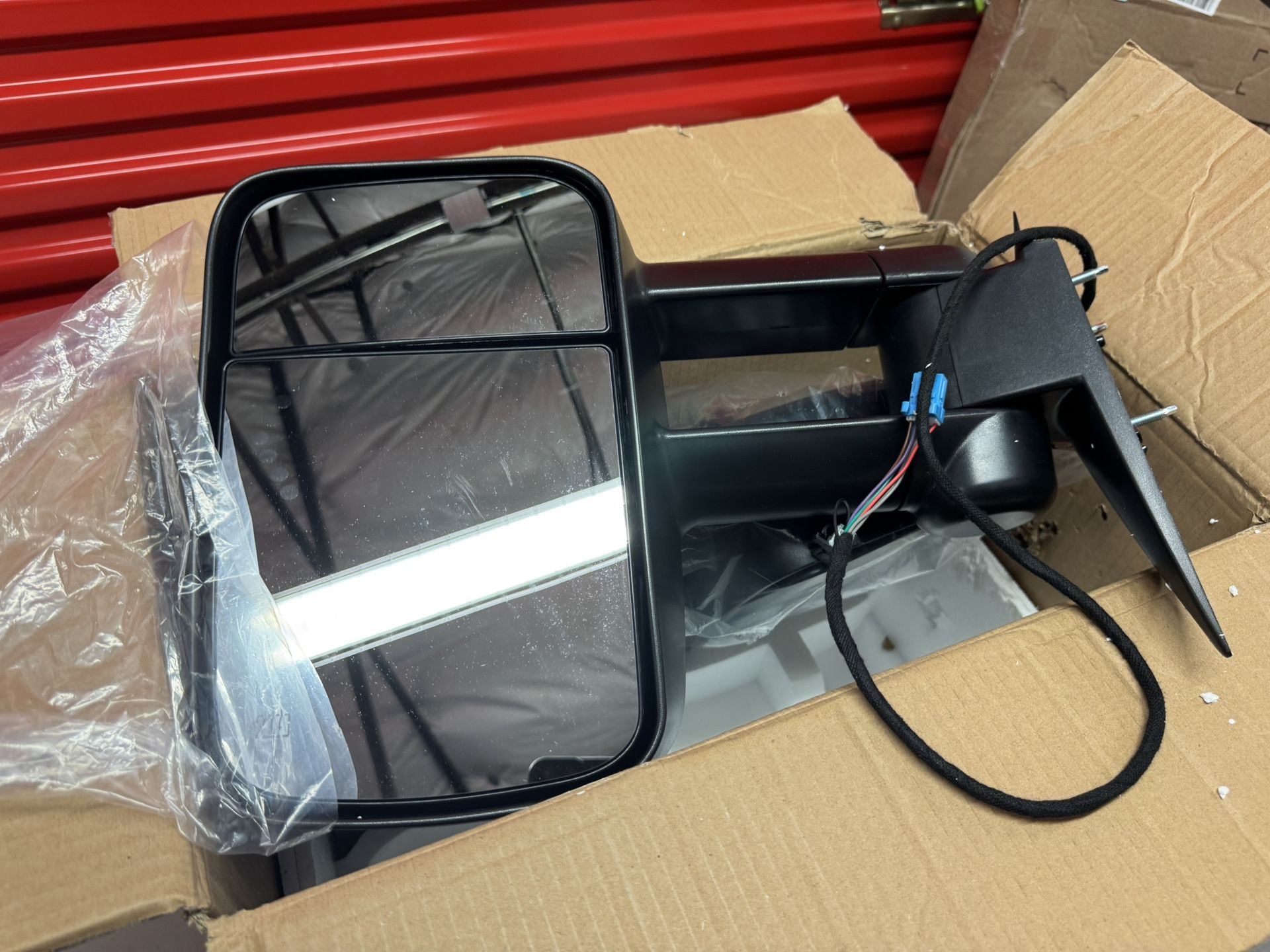 Side Mirrors Compatible with 2014 2015 2016 2017 2018 Chevy Silverado & GMC Sierra 1500, 2015-2018 2 HD, Extended Trailer Towing Side Mi