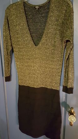 Mesh gold and black dress