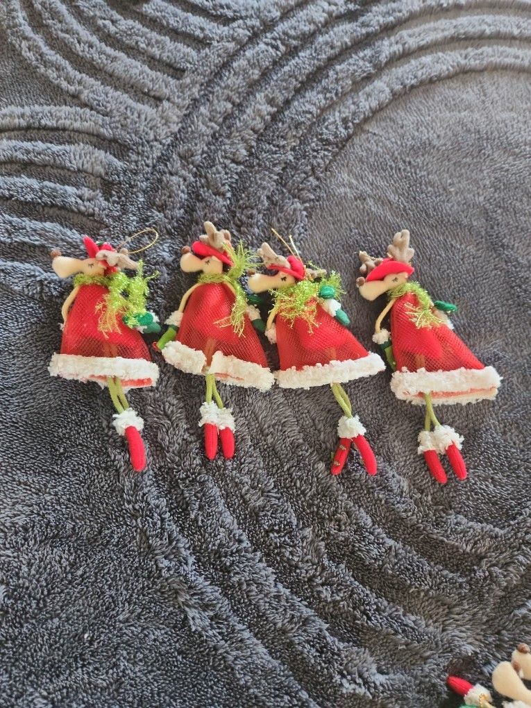 Moose Ballerina Ornaments