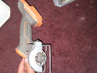 is a RIDGID 18V SubCompact Brushless Cordless 3 in. Multi-Material Saw (Model R87547B).Key DetailsBrand: RIDGIDVoltage: 18VBlade Size: 3 inchesMotor: 