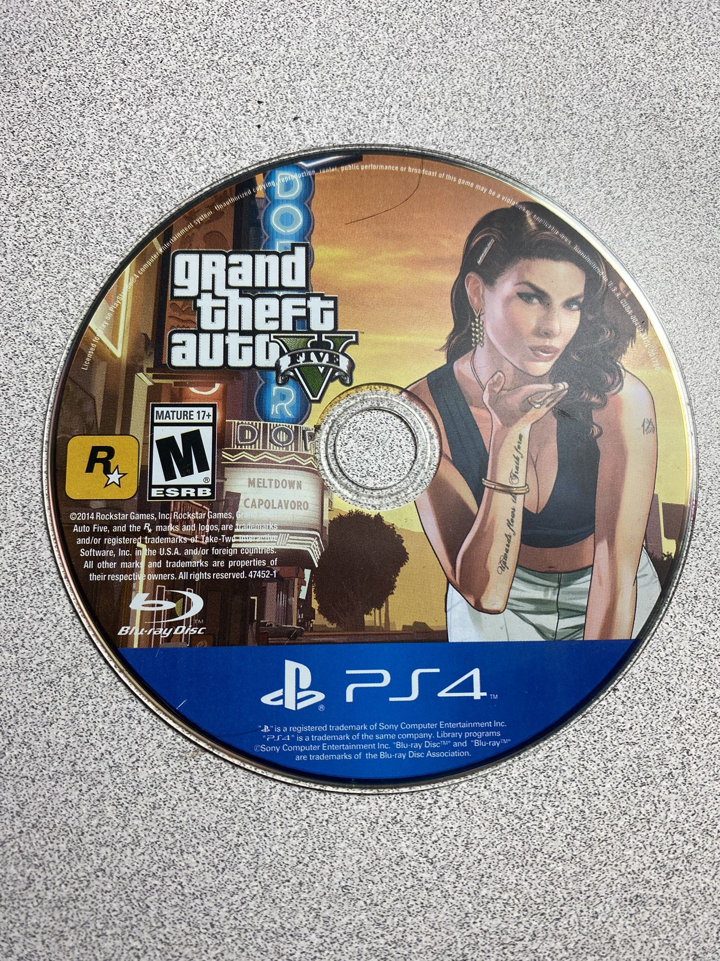 Grand Theft Auto 5 GTA V PlayStation 4 PS4 Disc Only