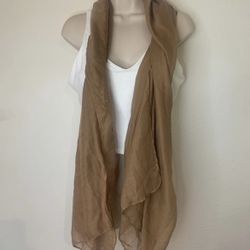 Taupe Scarve Lady Light Solid Scarf Wrap Shawl.   (T)
