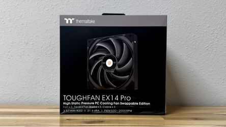 Thermaltake ToughFan EX14 Pro — 3-Pack (Swappable Edition, Black)