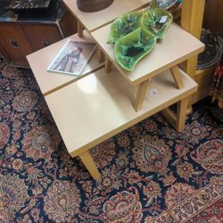 Mid Century Pair Side Tables