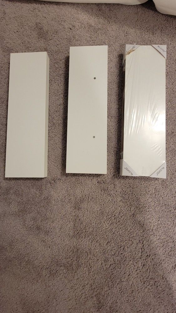 3 White Shelves