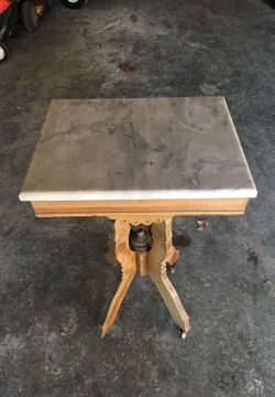 White marble antique table