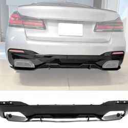17-23 BMW G30 M550i Gloss Black Rear Diffuser M Performance Style