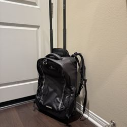 Eagle Creek Switchback International Carry-On Luggage Multi-functional Backpack Bag in Asphalt Black color