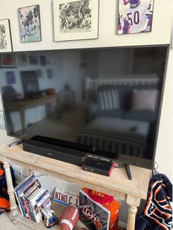 Samsung 55’ TV w/Soundbar