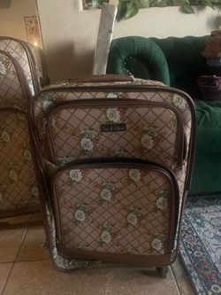 Small Carry-on Floral Suit case