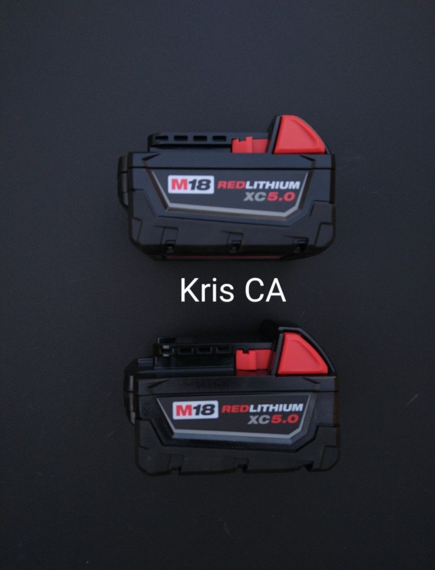 M18 Milwaukee 5.0 Batteries