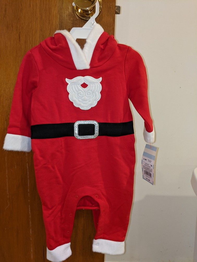 Santa Suit Onesie New With Tags