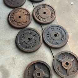 8x25 Pound Vintage Standard Weight Plates