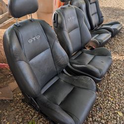 2004-2006 Pontiac GTO Leather Seats Set OEM *USED*