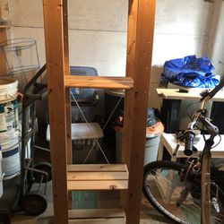 Wooden storage rack
