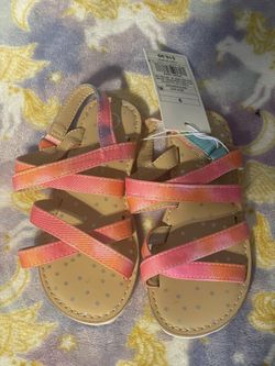 Cute Rainbow Sandals Size 9 $13