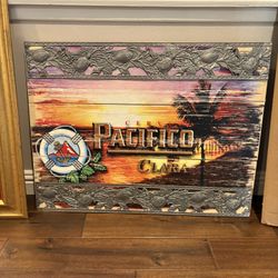 Pacifico Beer Wooden Bar Sign