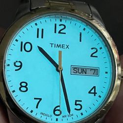 Timex, Day Date, Indiglo Watch, 36mm