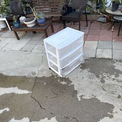Storage Plastic With 3 Drawers