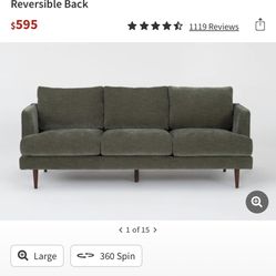 Living spaces Cute green couch!