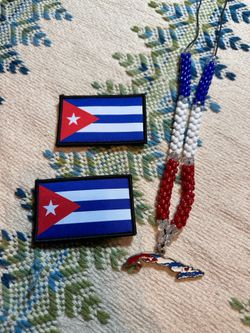 Cuban Velcro patches (2x) & Cuba necklace